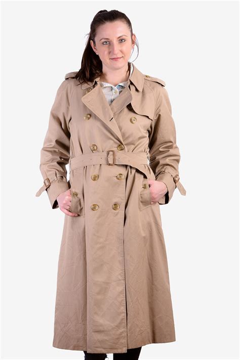 vintage burberry trench coat women's.